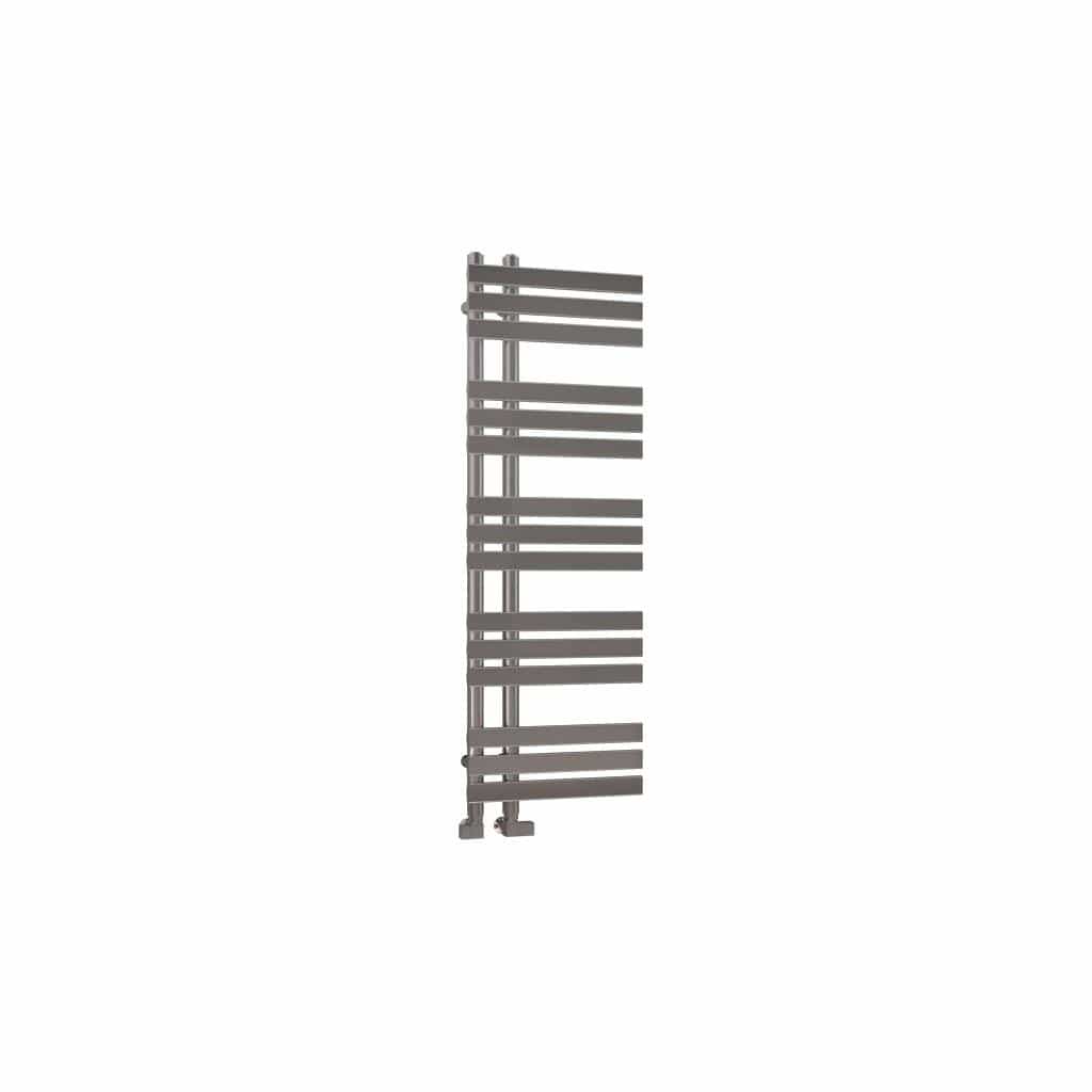 Eastbrook Designer Towel Radiator Eastbrook Leonardo Straight Vertical Heated Towel Rail in Chrome 1200 x 400mm / Dual Fuel
