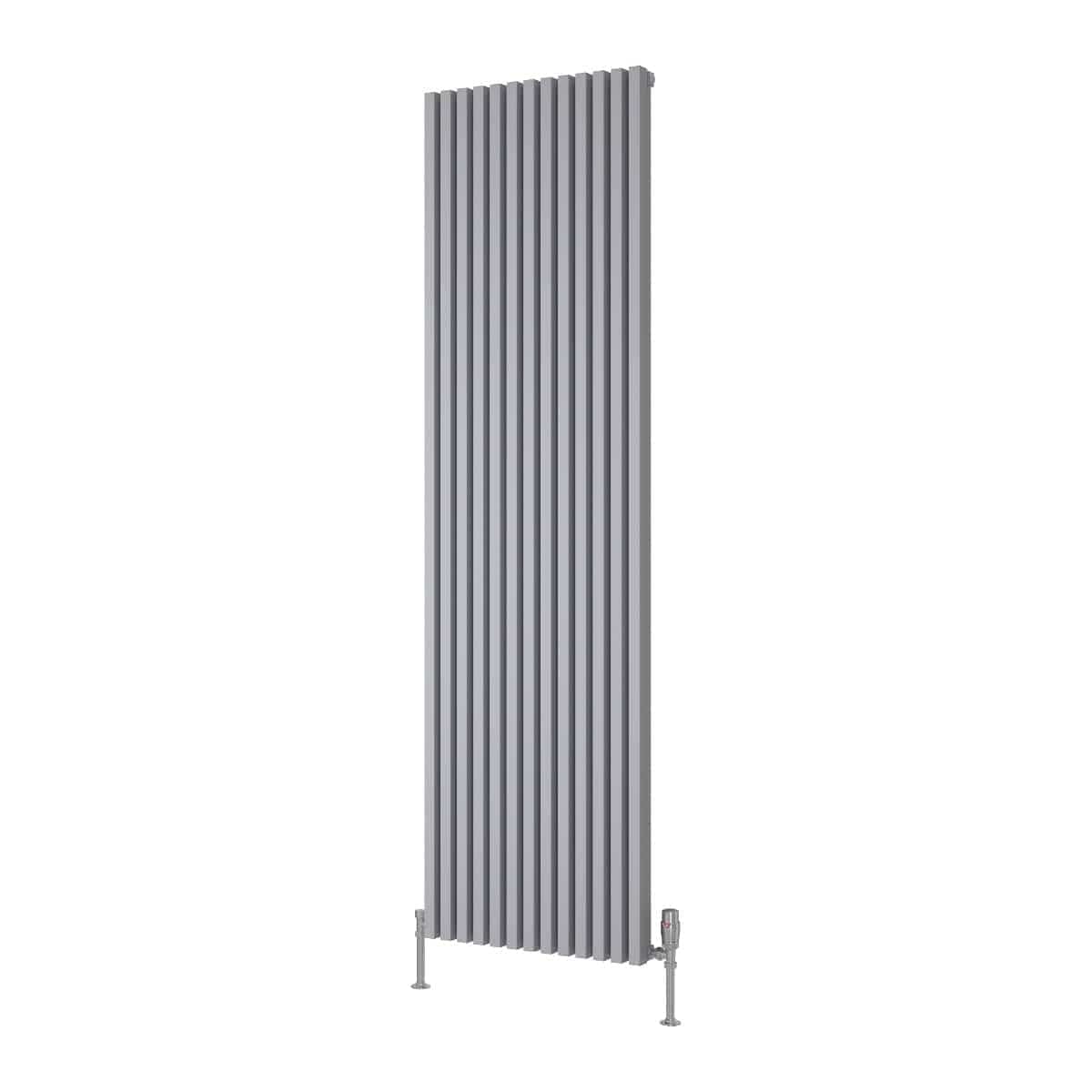 Reina Panel Radiator Reina Albano Central Heating Vertical Designer Radiator Silver / 1800 x 510mm