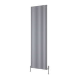 Reina Panel Radiator Reina Albano Central Heating Vertical Designer Radiator Silver / 1800 x 510mm