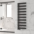 Reina Ladder Rail Reina Carpena Central Heating Aluminium Towel Rail Black / 1510 x 500mm