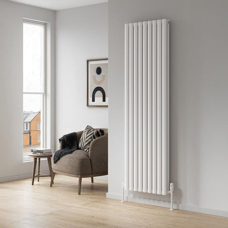 Reina Panel Radiator Reina Neva Vertical Double Panel Central Heating Radiator 1800 x 531mm / White