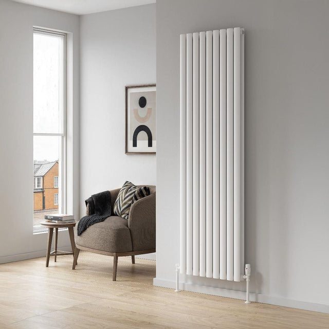 Reina Panel Radiator Reina Neva Vertical Double Panel Central Heating Radiator 1800 x 531mm / White
