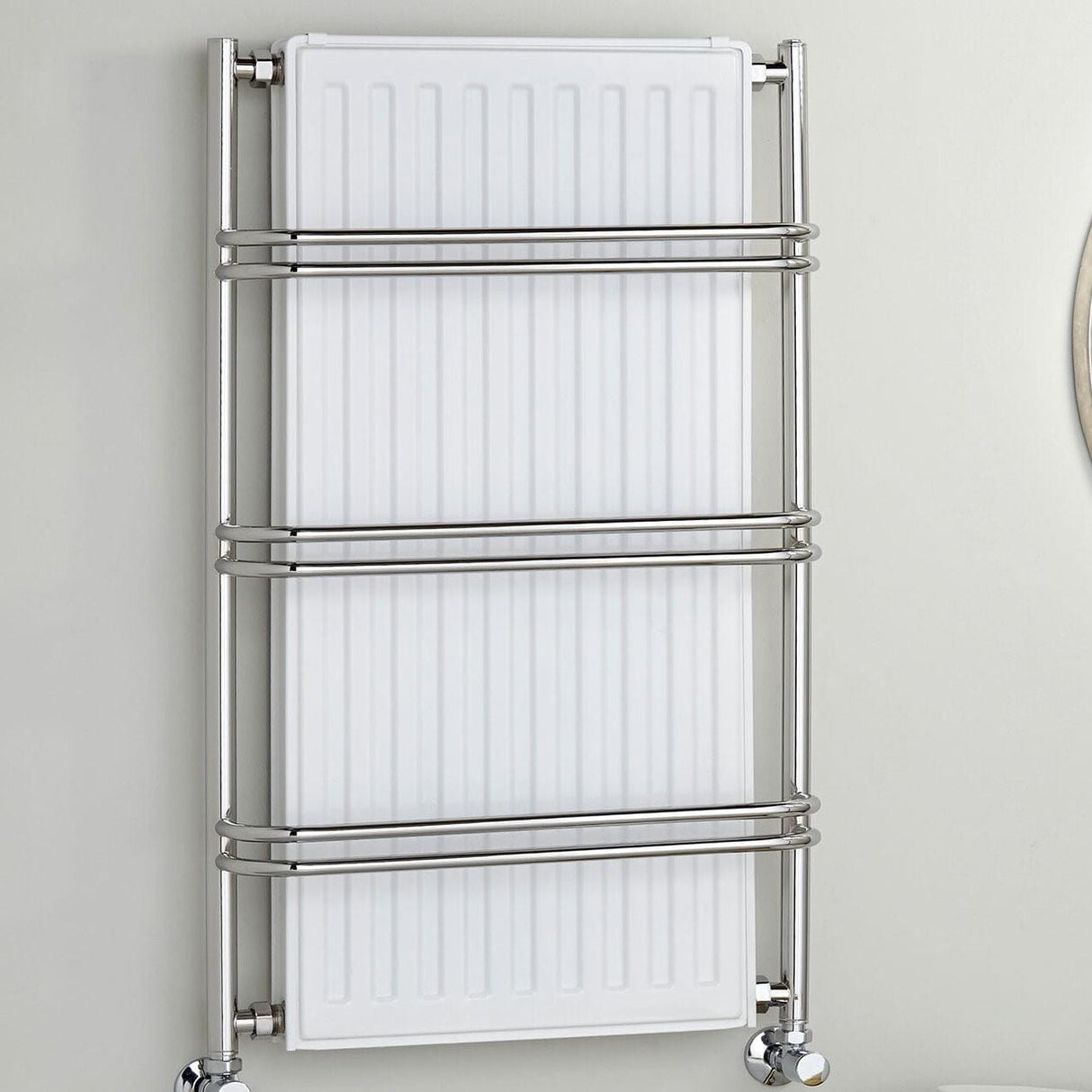 Vogue Designer Towel Radiator Vogue Nexus III Straight Designer Towel Radiator - 900 x 525mm - Chrome Central Heating
