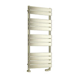 Eastbrook Designer Towel Radiator Eastbrook Staverton Tube On Tube Straight Radiator in Brushed Brass 1200 x 500 / Dual Fuel