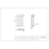 Aquarius Bathrooms Column Radiator Aquarius Athens Horizontal Double Column Radiator