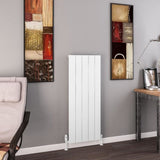 Eastbrook Panel Radiator Eastbrook Charlton Vertical Designer Radiator in Matt White 1200 x 470 / Central Heating