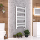 Eastbrook Wendover Straight Vertical Heated Towel Rail in White