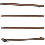 JTP Designer Towel Rail JTP Obi Designer Towel Radiator - 600 x 485mm - Electric Only Brushed Bronze