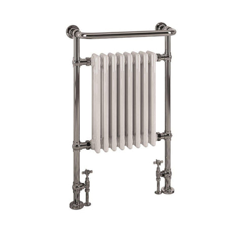 Totally Rads Eastbrook Isbourne Straight Vertical Traditional Radiator in Gloss White Electric Only