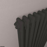 Eastbrook Column Radiator Eastbrook Rivassa Traditional 2 Column Radiator in Matt Black