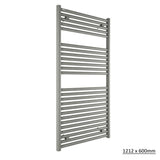 Tissino Ladder Rails Tissino Hugo2 Designer Towel Radiator in Lusso Grey 1212 x 600 / Central Heating