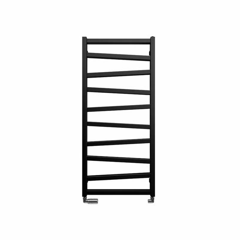 Crosswater Designer Towel Radiator Crosswater Wedge Designer Towel Rail in Metallic Black