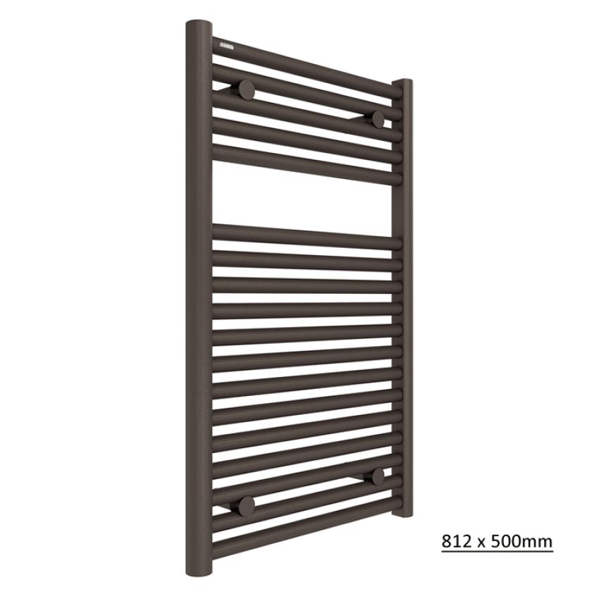 Tissino Ladder Rails Tissino Hugo2 Designer Towel Radiator in Arabica 812 x 500 / Central Heating