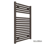 Tissino Ladder Rails Tissino Hugo2 Designer Towel Radiator in Arabica 812 x 500 / Central Heating