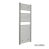 Tissino Ladder Rails Tissino Hugo2 Designer Towel Radiator in Chrome 1212 x 400 / Central Heating
