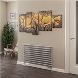 Eastbrook Designer Towel Radiator Eastbrook Murano Horizontal Designer Radiator in Matt Grey 600 x 1400mm