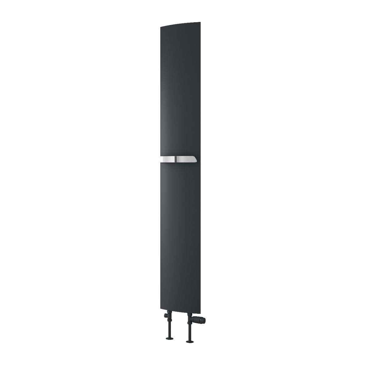 Reina Flat Panel Radiator Reina Picoli Aluminium Central Heating Vertical Radiator Anthracite / 1800 x 280mm