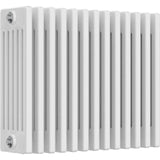 Aquarius Bathrooms Column Radiator Aquarius Foundry Horizontal 6 Column Radiator in White 500mm x 605mm