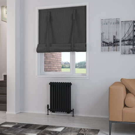 Eastbrook Column Radiators Eastbrook Rivassa Traditional 2 Column Radiator in Matt Black 600 x 473 / Electric Only