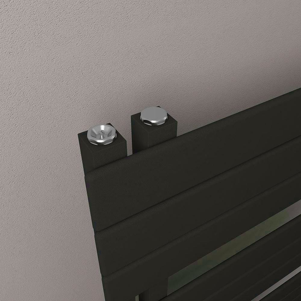 Eastbrook Designer Towel Radiator Eastbrook Helmsley Straight Vertical Designer Towel Rail in Matt Black