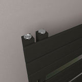 Eastbrook Designer Towel Radiator Eastbrook Helmsley Straight Vertical Designer Towel Rail in Matt Black
