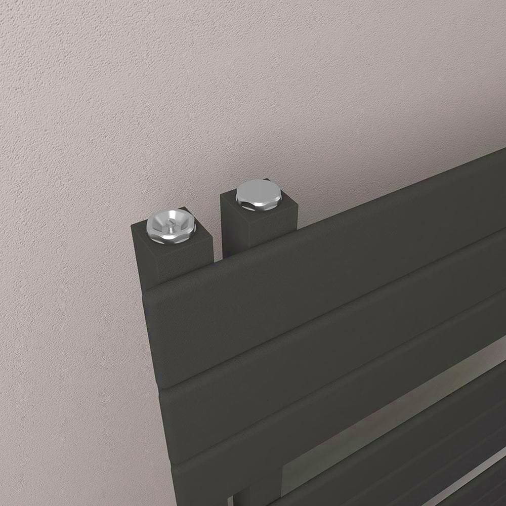 Eastbrook Designer Towel Radiator Eastbrook Helmsley Straight Vertical Designer Towel Rail in Matt Black