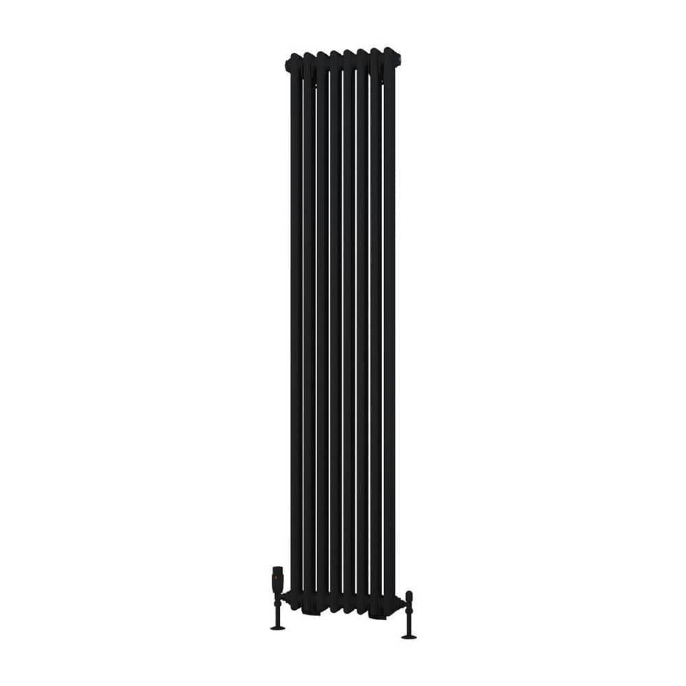 Eastbrook Rivassa Traditional 2 Column Radiator in Matt Black