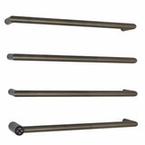 JTP Designer Towel Rail JTP Obi Designer Towel Radiator - 600 x 485mm - Electric Only Brushed Black