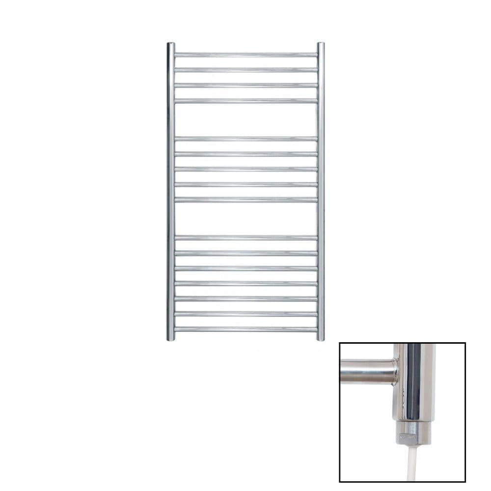 JIS Ladder Rail JIS Sussex Steyning Vertical Stainless Steel Heated Towel Rail 1000 x 520mm / Electric Only / Polished Chrome