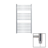 JIS Ladder Rail JIS Sussex Steyning Vertical Stainless Steel Heated Towel Rail 1000 x 520mm / Electric Only / Polished Chrome
