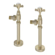Totally Rads Radiator Valve Eastbrook Traditional Angled Manual Radiator Valve and Tail (Pair) Brushed Brass