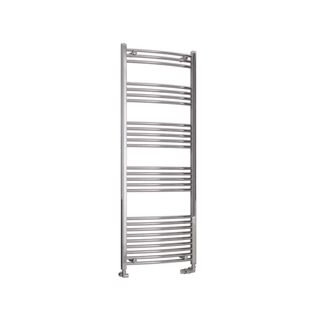 Eastbrook Wendover Curved Vertical Heated Towel Rail in White