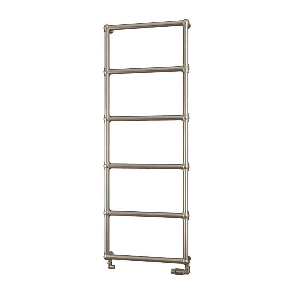Eastbrook Traditional Towel Rail Eastbrook Stour Vertical Traditional Heated Towel Rail in Brushed Brass 1550 x 600 / Central Heating