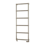 Eastbrook Traditional Towel Rail Eastbrook Stour Vertical Traditional Heated Towel Rail in Brushed Brass 1550 x 600 / Central Heating