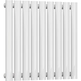Aquarius Bathrooms Column Radiator Aquarius Athens Single Horizontal Column Radiator in White 600 x540mm