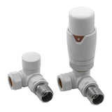 Totally Rads Radiator Valve Reina Modal Thermostatic Corner Radiator Valves White