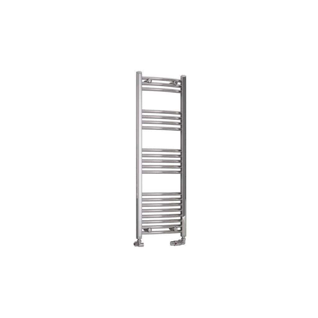 Eastbrook Wendover Curved Vertical Heated Towel Rail in White
