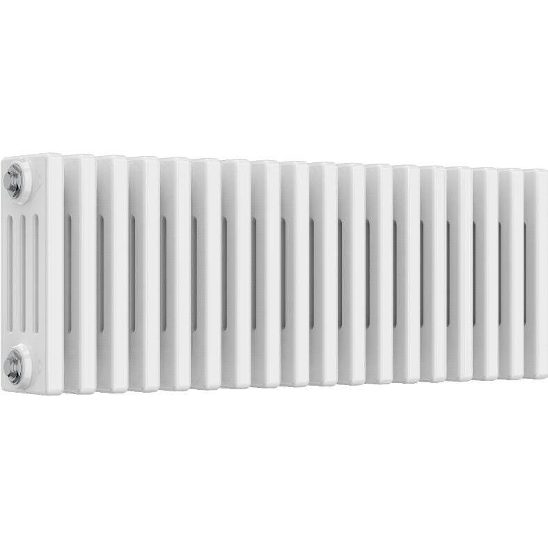 Aquarius Bathrooms Column Radiator Aquarius Foundry Horizontal 4 Column Radiator in White 300mm x 830mm