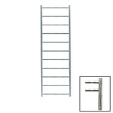 JIS Ladder Rail JIS Sussex Ardingly Vertical Stainless Steel Heated Towel Rail Electric Only with Cylindrical Adjustable Element / Polished Chrome