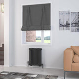 Eastbrook Column Radiator Eastbrook Rivassa Traditional 2 Column Radiator in Matt Black 600 x 473 / Electric Only