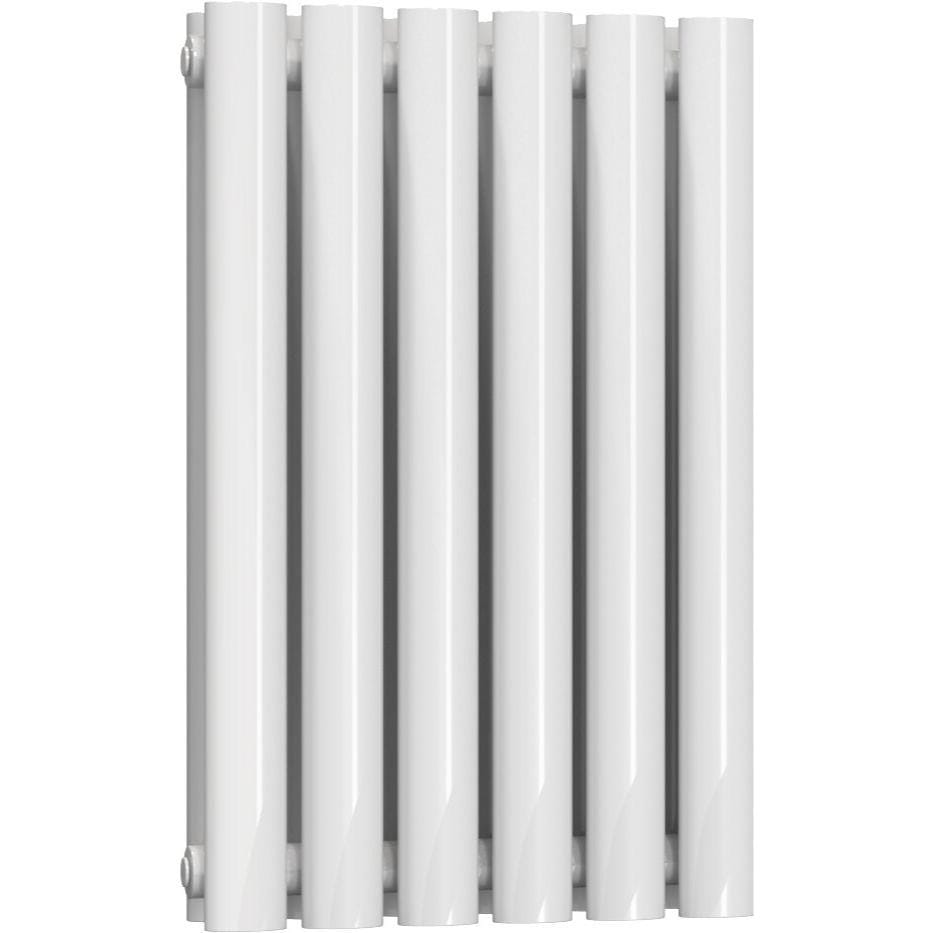 Aquarius Bathrooms Column Radiator Aquarius Athens Horizontal Double Column Radiator 600 x360mm / White