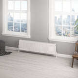 Aquarius Bathrooms Type 22 Aquarius Type 22 Compact Panel Radiator in Gloss White 300 x 1200mm