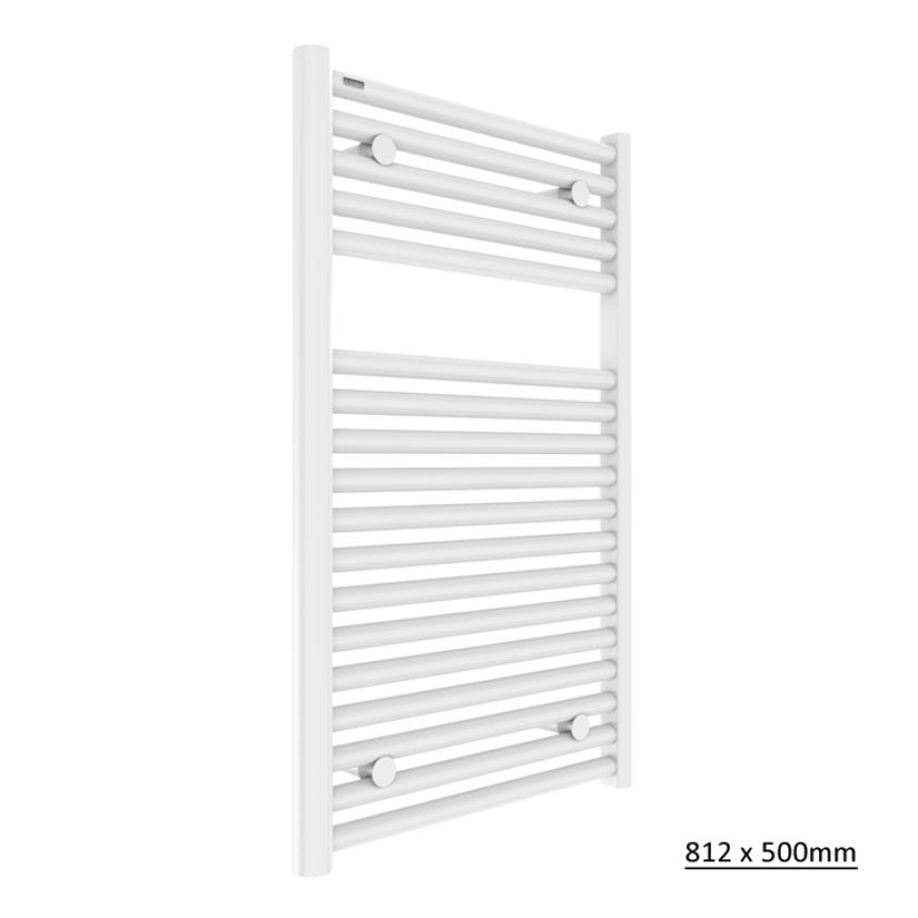 Tissino Ladder Rails Tissino Hugo2 Designer Towel Radiator in Mount Blanc 812 x 500 / Central Heating