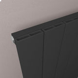 Eastbrook Charlton Vertical Designer Radiator in Matt Black