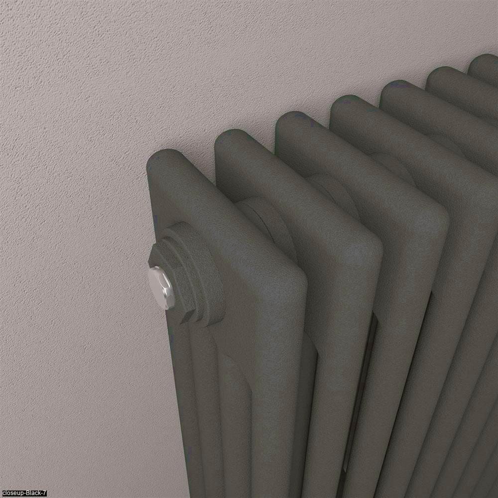 Eastbrook Column Radiator Eastbrook Rivassa Traditional 4 Column Radiator in Matt Anthracite