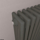 Eastbrook Column Radiator Eastbrook Rivassa Traditional 4 Column Radiator in Matt Anthracite