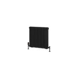 Eastbrook Column Radiator Eastbrook Rivassa Traditional 3 Column Radiator in Matt Black