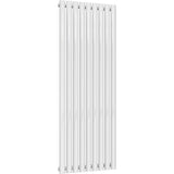 Aquarius Bathrooms Column Radiator Aquarius Athens Single Vertical Column Radiator in White 1600 x540mm
