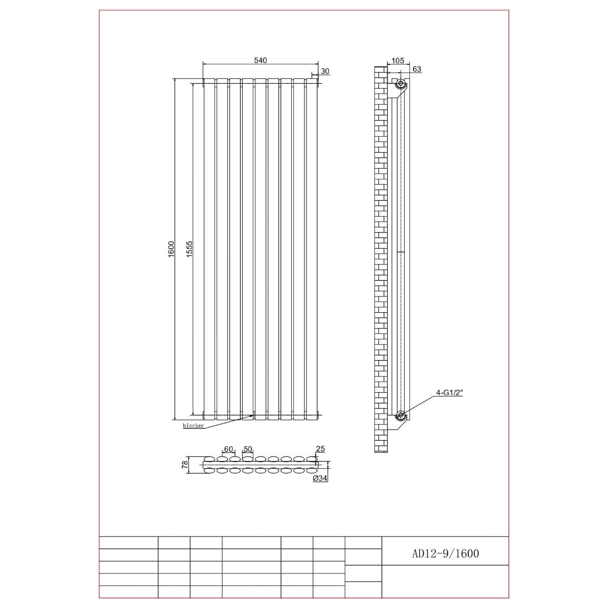 Aquarius Bathrooms Column Radiator Aquarius Athens Double Vertical Column Radiator