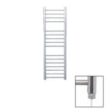 JIS Ladder Rail JIS Sussex Steyning Vertical Stainless Steel Heated Towel Rail 1000 x 300mm / Electric Only / Polished Chrome
